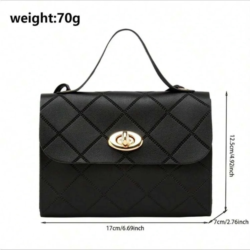 ⚠️Clearance Mini Black Embossed Shoulder / Crossbody Bag - Picture 5 of 5